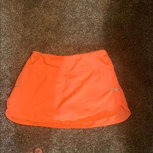 Bright Orange Athletic Skirt